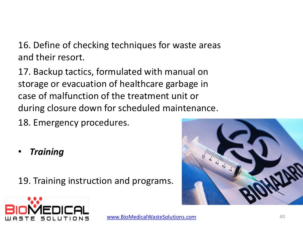 Biomedical Waste Management Rules in Hospitals 2014 PDF or PPT