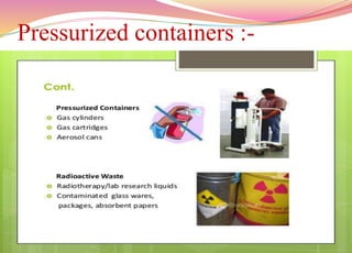 Pressurized containers :-
12
 