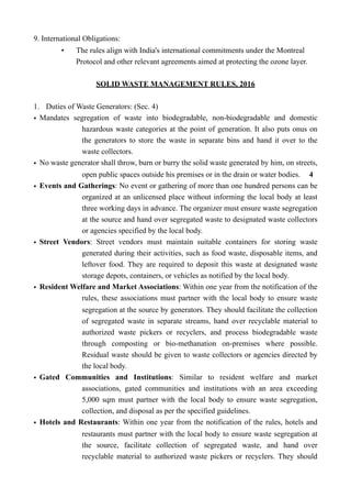 Bio Medical Waste Rules, 2016 - environment Law | PDF