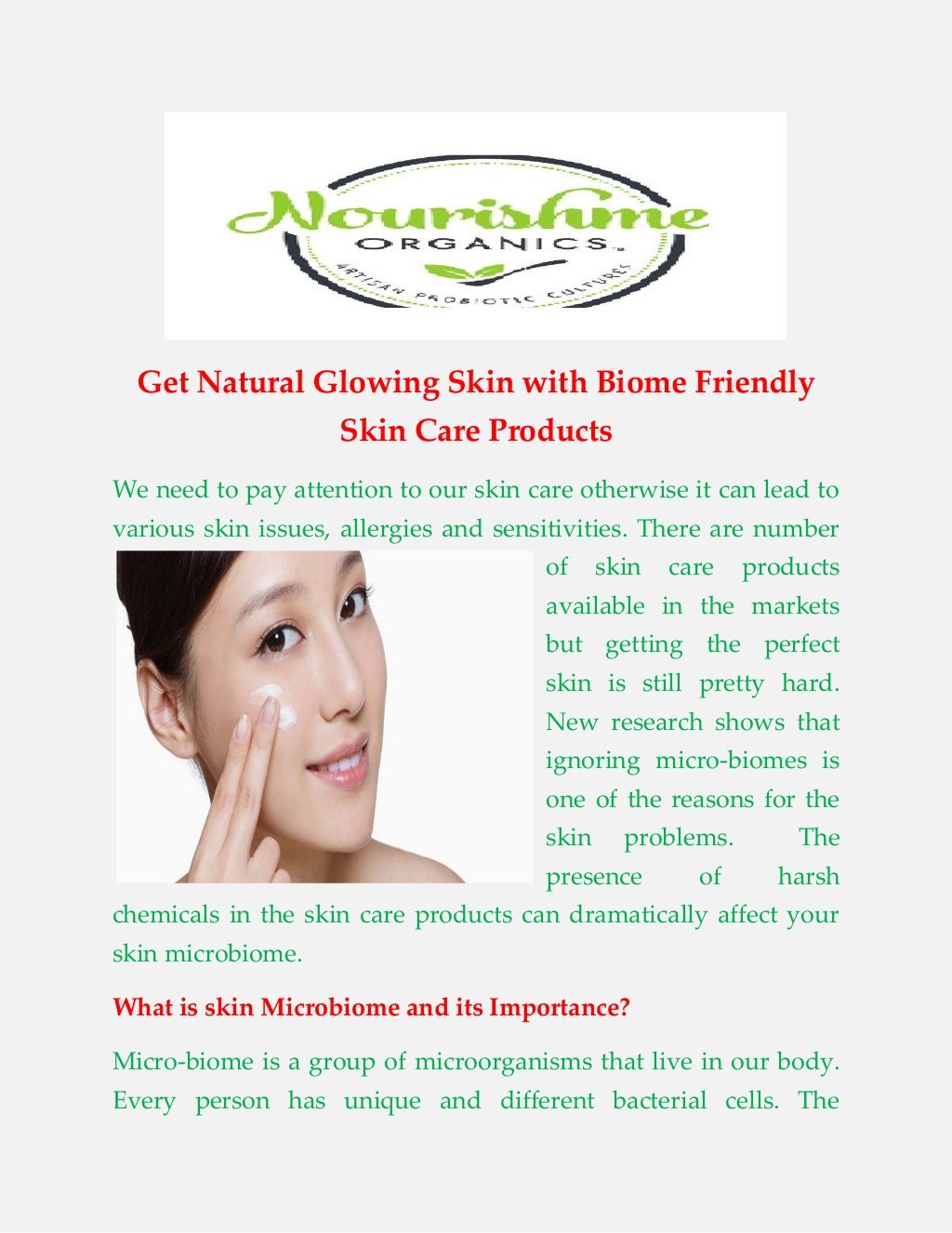 Biome Friendly Skin Care Products