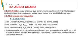 Ácidos Grasos
 