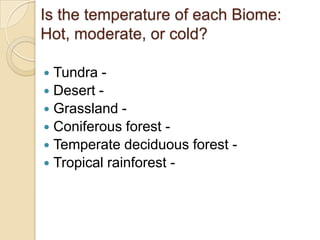 Biomes