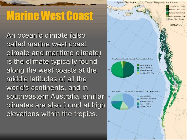 Marine west coast climate characteristics image