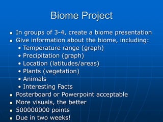 Powerpoint On Biomes Biomes.ppt