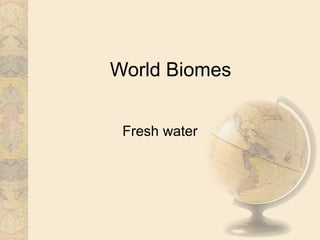 World Biomes


 Fresh water
 