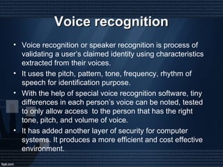 Biometics technology | PPT