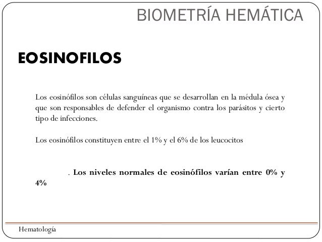 Biometría hemática