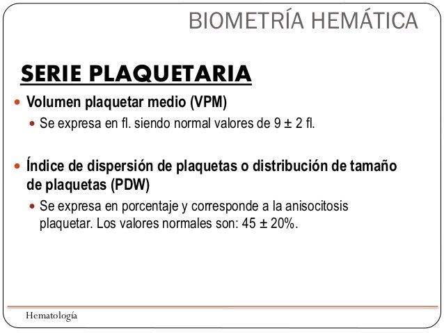 Biometría hemática