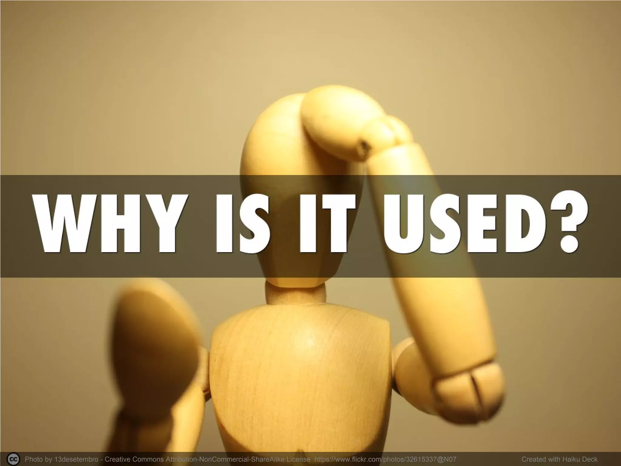 Photo by 13desetembro - Creative Commons Attribution-NonCommercial-ShareAlike License https://www.flickr.com/photos/32615337@N07 
Created with Haiku Deck  