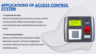 Biometric Access Control System: Ensuring Security and Convenience | PDF