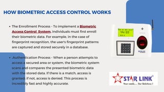 Biometric Access Control System: Ensuring Security and Convenience | PDF