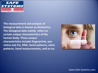 Biometric Access Control Systems | PPT