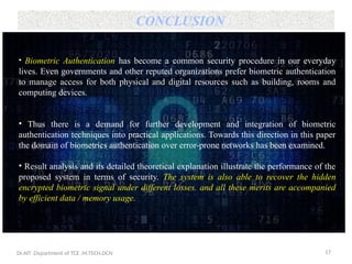 Remote authentication using biometric method | PPTX