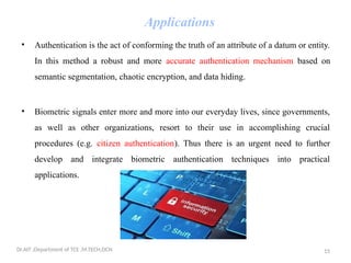 Remote authentication using biometric method | PPTX