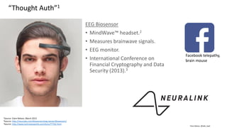 Clare Nelson, @Safe_SaaSSource: https://www.iso.org/obp/ui/#iso:std:iso-iec:2382:-37:ed-2:v1:en (2017)
Spoofing, Biometric Presentation Attack
Biometric Presentation Attack
Presentation to the biometric capture system with the
goal of interfering with the operation of the biometric
system.
 