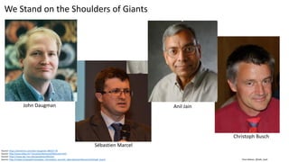 Clare Nelson, @Safe_SaaSSource: http://ieeexplore.ieee.org/stamp/stamp.jsp?arnumber=6990726
Presentation Attack Detection (PAD), Techniques
Liveness detection: Facial
thermogram, blood pressure,
fingerprint sweat, or specific
reflection properties of the eye,
pulse, perspiration, pupillary unrest
(hippus), brain wave signals (EEG),
or electric heart signals.
Protect the system against
the injection of reconstructed
or synthetic samples into the
communication channel
between the sensor and the
feature extractor.
Fusion strategies to increase
resistance. Multimodal, use more
than one biometric, or combine
unimodal with an anti-spoofing
technique. The score reflects
more than one input, unknown
to the bad guy.
 