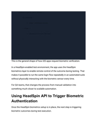Biometric Authentication in iOS_ A Complete Guide | PDF