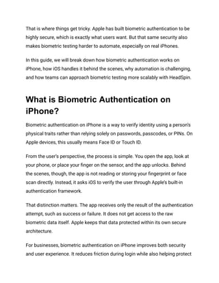 Biometric Authentication in iOS_ A Complete Guide | PDF