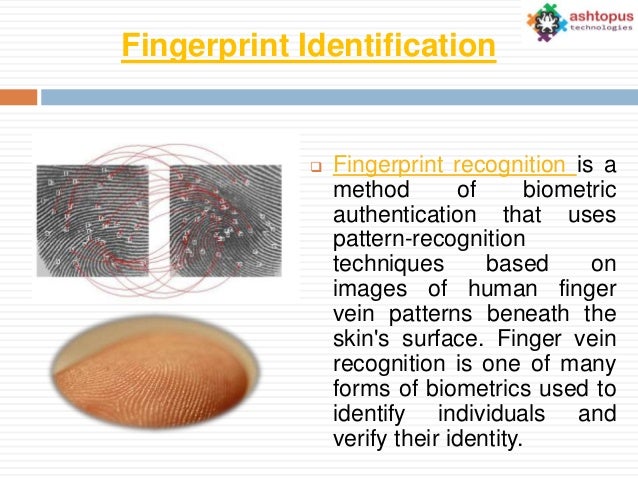 What are some different forms of biometric identification?
