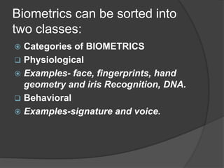 Biometrics | PPTX