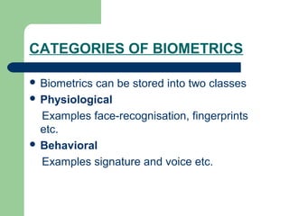 Biometrics | PPT