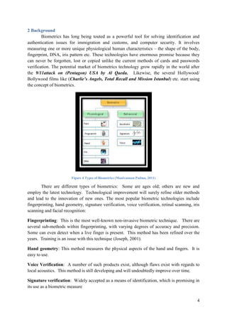 Introduction of Biometrics | PDF