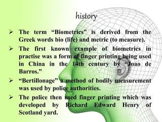 Biometrics | PPT