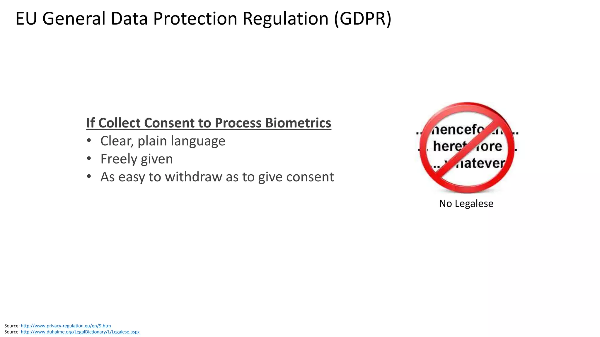 Source: https://www.whitecase.com/publications/article/chapter-4-territorial-application-unlocking-eu-general-data-protection
An organization based outside the
EU is subject to the GDPR if
• Offers goods or services to EU
data subjects
• Monitors the behavior of EU
data subjects
Does the GDPR Apply to US-Based Entities?
GDPR applies to EU/EEA citizens in the US
• EEA = EU + Norway, Iceland, Liechtenstein
• Brexit in future
 
