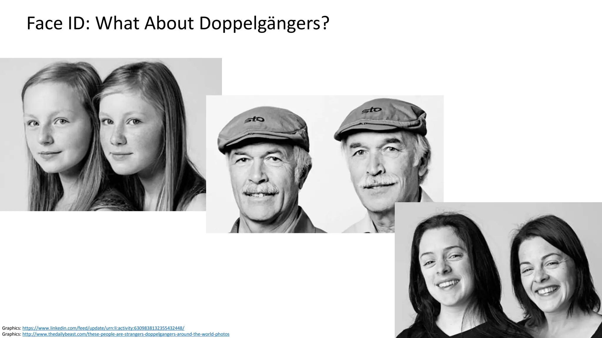 Clare Nelson, @Safe_SaaS
Issues with Biometrics
Facial recognition is prone to problems with lighting
conditions
• Vendor evaluation
• Face recognition did not work in outdoor
Austin sunshine, or in an office, standing
near window
• Vendor response: “Go inside”
Voice recognition is prone to environmental background
noise
• Unnamed financial services market leader
• User experience
• In car, with some background noise
• Call, and use voice: “At Unnamed, my voice
is my password”
• Failed after multiple attempts, due to
background noise
• Works at home, in quiet office
Graphic: http://www.securitysales.com/tag/biometrics/
Fingerprint recognition is prone to moisture, dirty reader
• At unnamed employer
• Use fingerprint reader
• Touch with a registered finger
• Fails if finger is slightly damp, or reader is dirty
• Guard recommended: ridge builder (liquid with no
ingredients listed, nor provided by manufacturer)
Reference
 