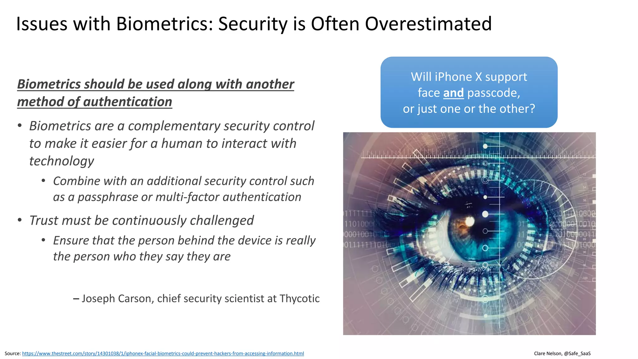 Graphic: http://www.idownloadblog.com/2013/08/05/biometric-expert-talks-fingers/
The Spoofing Problem
 