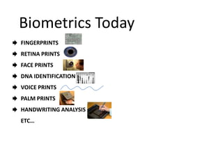 Biometrics authentication | PPTX