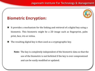Biometric security using cryptography | PPT