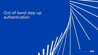 ©2018 Visa. All rights reserved.15
Out-of-band step-up
authentication
 