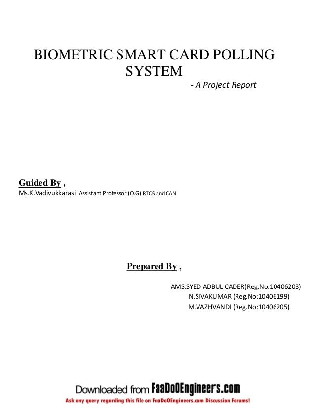 biometric smart card polling system12