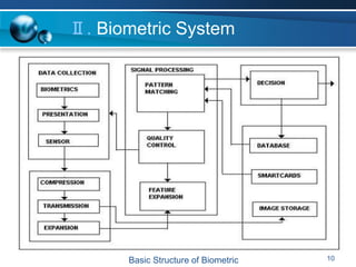 Ⅱ. Biometric System
10
Basic Structure of Biometric
 
