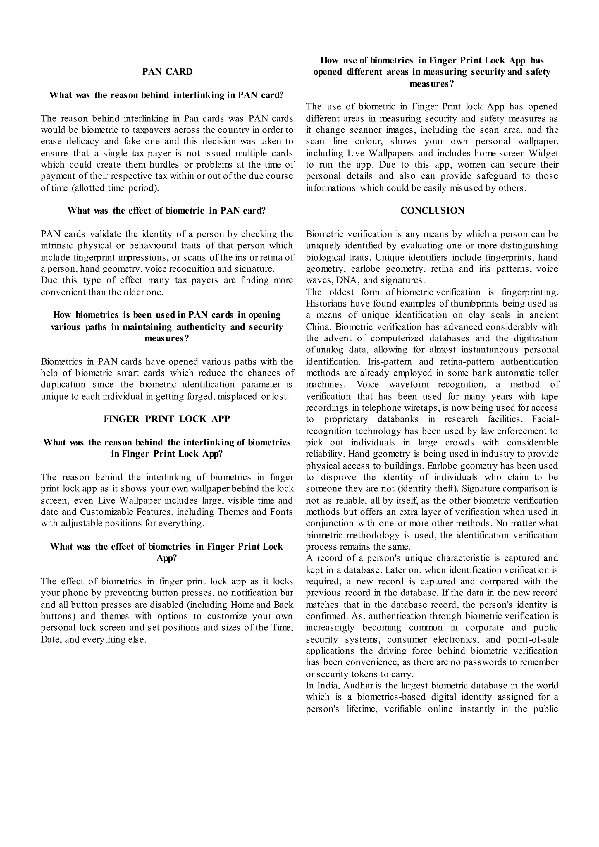 Biometrics research paper PDF