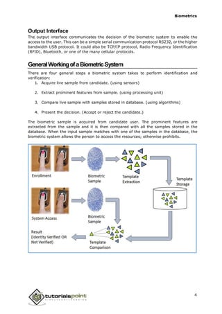 Biometric Algorithm Biometrics tutorial | PDF