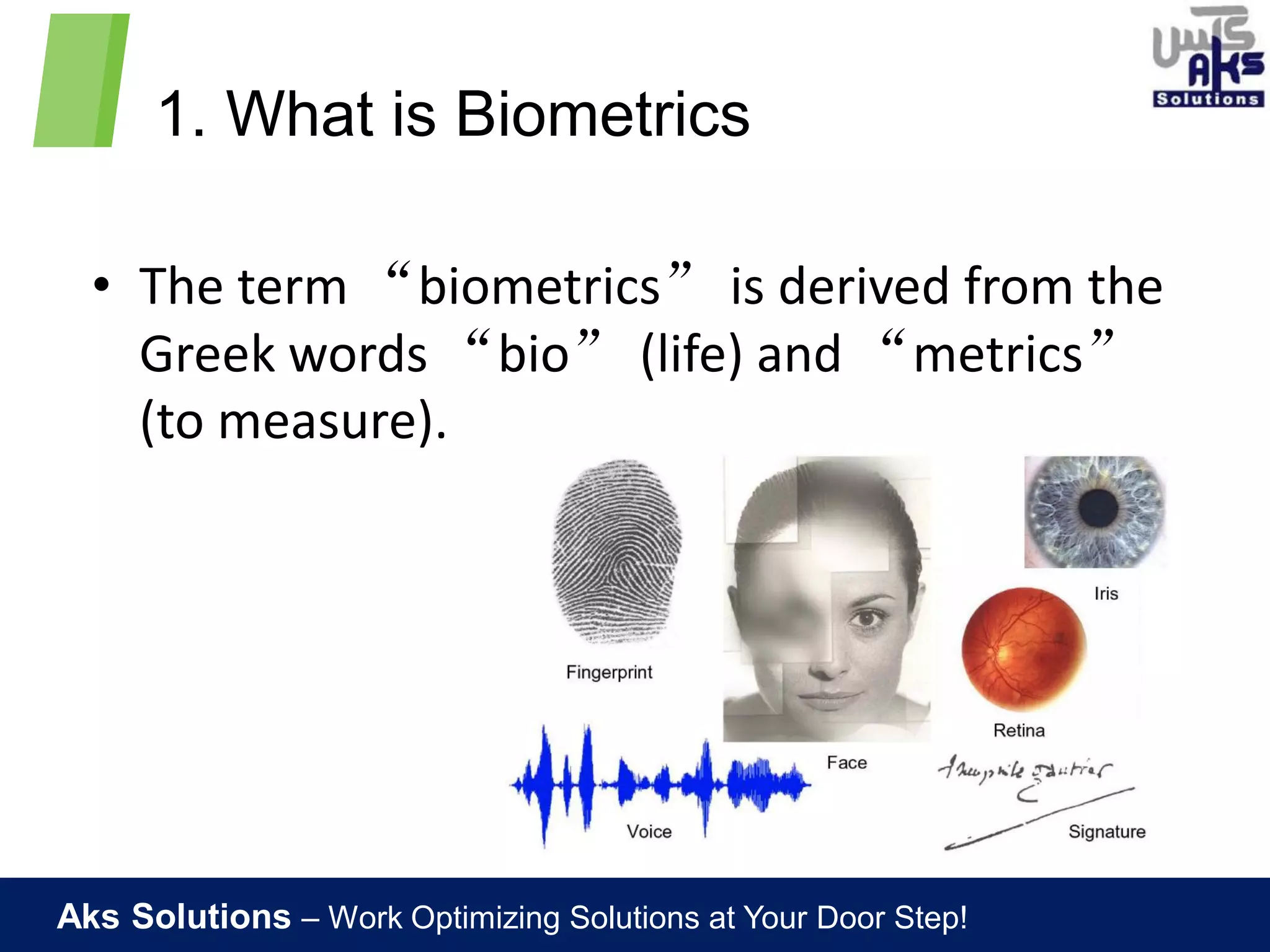 Biometric Technology Introduction | PPT