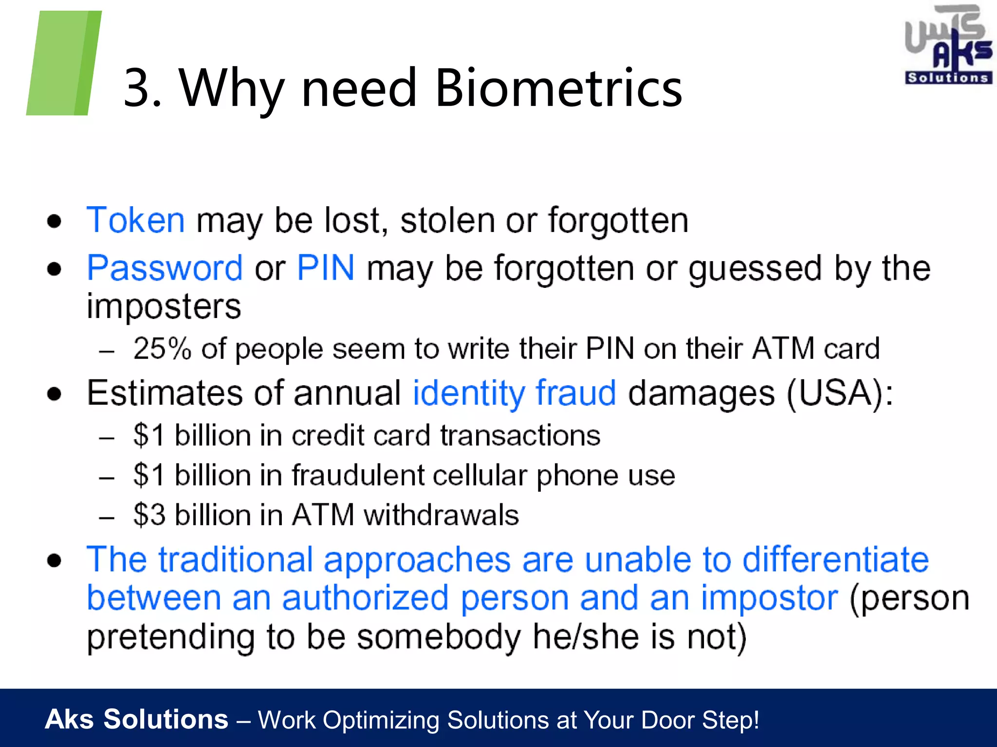 Biometric Technology Introduction | PPT