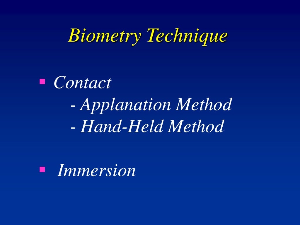 Biometry biometry