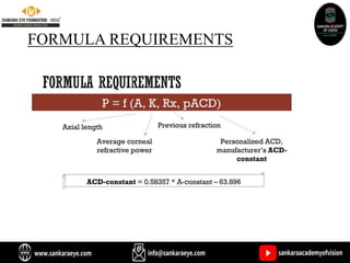 FORMULA REQUIREMENTS
 