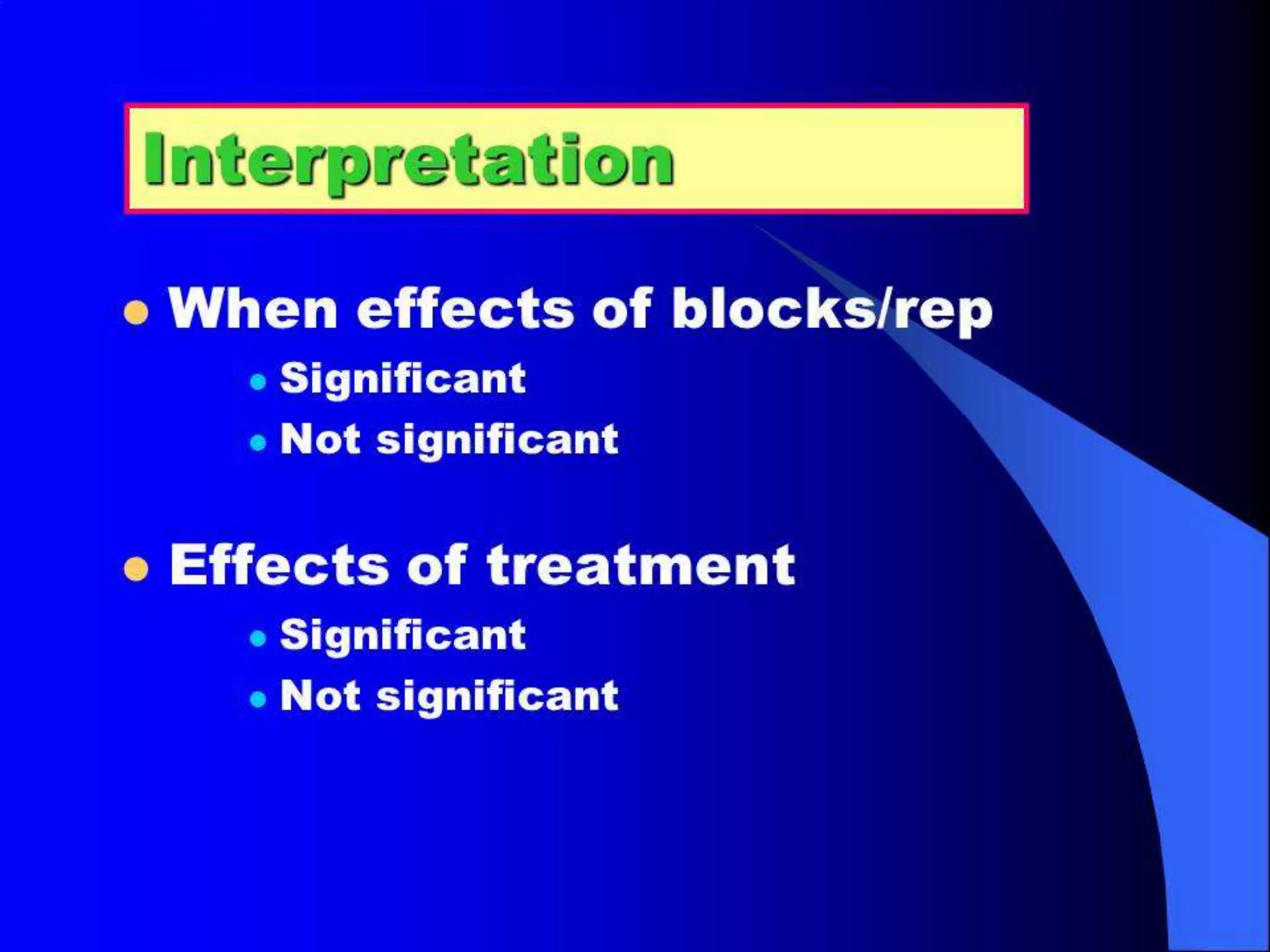 In any breeding program,
population mean refers to both phenotypic and
genotypic values, because we consider the
environmental deviation = 0 in the population.
To assume this, we have to have a good control
of the environment, i.e. by growing or raising all
individuals in the population in the area with no
difference in the environmental influence.
 