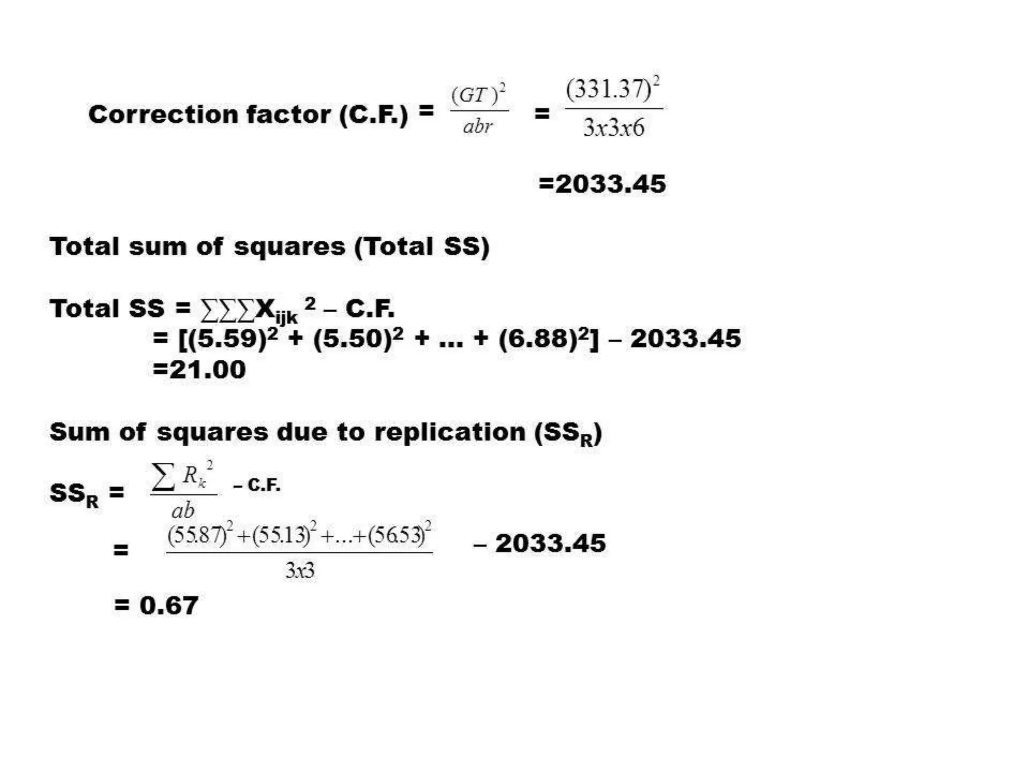 Assumptions used in diallel analysis
a. Diploid segregation of the individuals involved.
b. Homozygous parents.
c. No reciprocal differences.
d. No epistasis.
e. No multiple alleles.
f. Uncorrelated gene distribution in the two parents
 