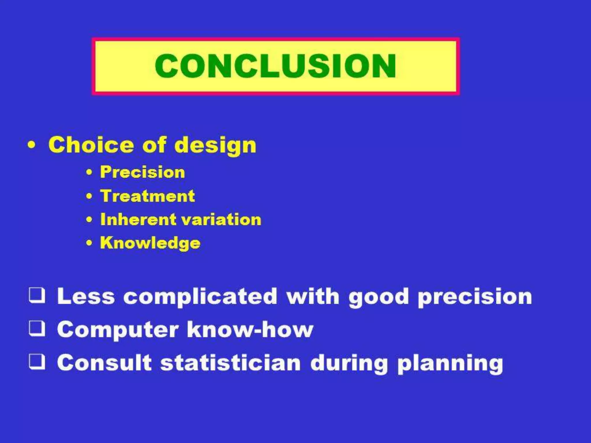 5 lines, 3 testers, 4 reps.
Sources d.f. MS
Blocks 3 27.66ns
Genotypes 22 1479**
Parents, P 7 899**
P vs. C 1 53ns
Crosses 14 1871**
Lines 4 2579ns
Testers 2 859ns
L x T 8 1770**
Error 66 91
 
