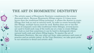 Biomimic Dentistry in modern dentistry and dental materials | PDF