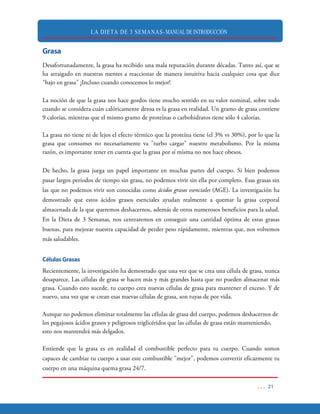 LA DIETA DE 3 SEMANAS- MANUAL DE INTRODUCCIÓN
 