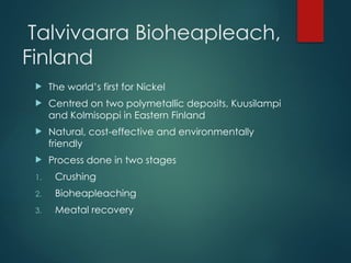 Bioheap Biominindsdsds_and_bioleaching.pp bioleachtx | PPTX