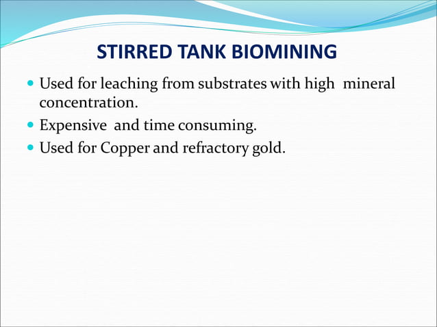 Bio mining methods | PPT | Chemistry | Science