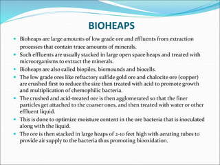 Bioheap Bio mining methods | PPT