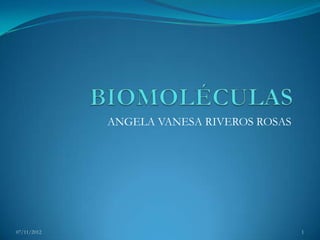 ANGELA VANESA RIVEROS ROSAS




07/11/2012                                 1
 